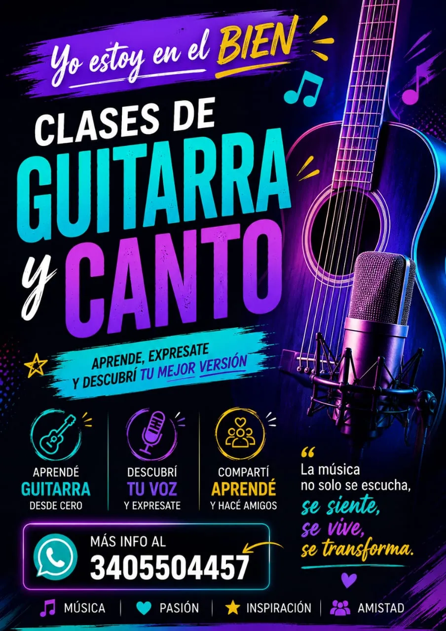 Clases de guitarra y canto