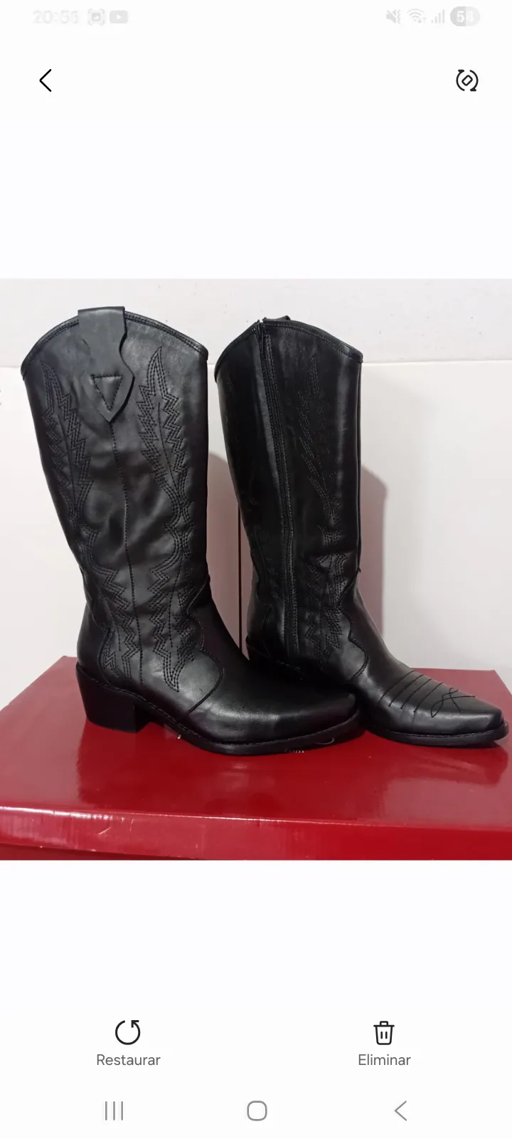 Vendo bota de cuero