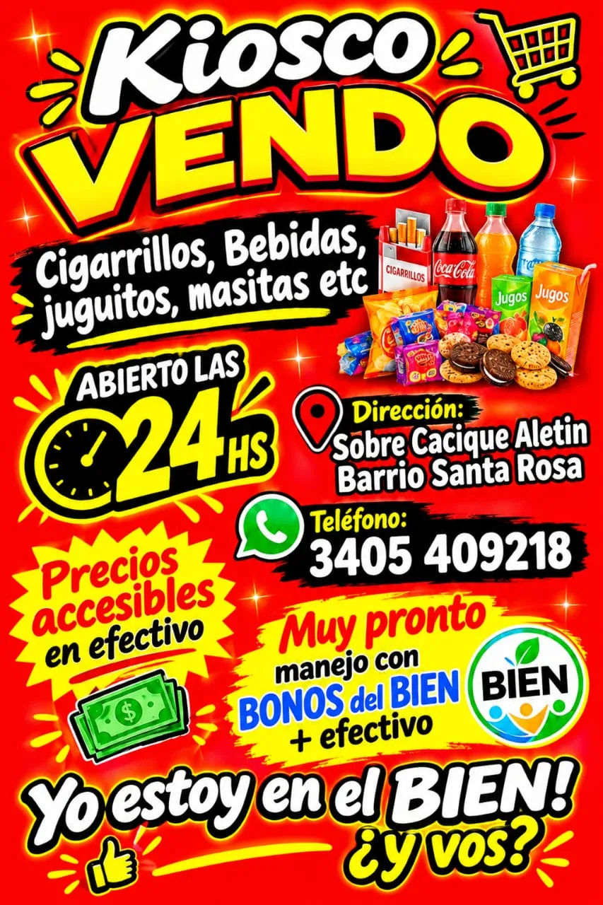 Kiosco cigarrillos y bebidas